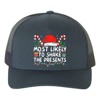 Most Likely To Shake The Presents Family Matching Christmas Yupoong Adult 5-Panel Trucker Hat