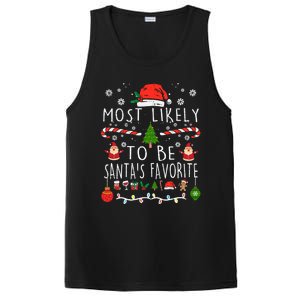 Most Likely To Be SantaS Favorite Christmas Family Matching Gift PosiCharge Competitor Tank