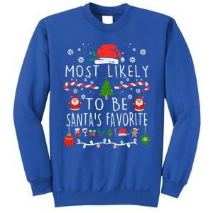 Most Likely To Be SantaS Favorite Christmas Family Matching Gift Sweatshirt