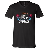 Most Likely To Overpack V-Neck T-Shirt