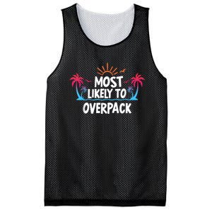 Most Likely To Overpack Mesh Reversible Basketball Jersey Tank