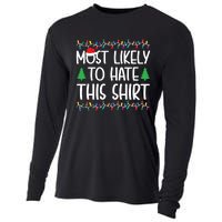 Most Likely To Hate This Shirt Christmas Shirts For Family Cooling Performance Long Sleeve Crew