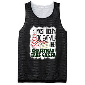 Most likely to eat all the christmas tree cake debbie tree Mesh Reversible Basketball Jersey Tank