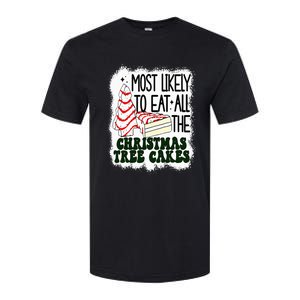 Most likely to eat all the christmas tree cake debbie tree Softstyle CVC T-Shirt