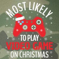 Most Likely To Play Video Game Christmas  Legacy Tie Dye Trucker Hat