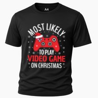 Most Likely To Play Video Game Christmas  Performance Shirt