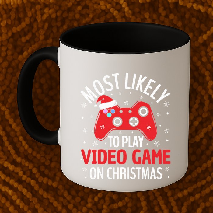Most Likely To Play Video Game Christmas  Mug