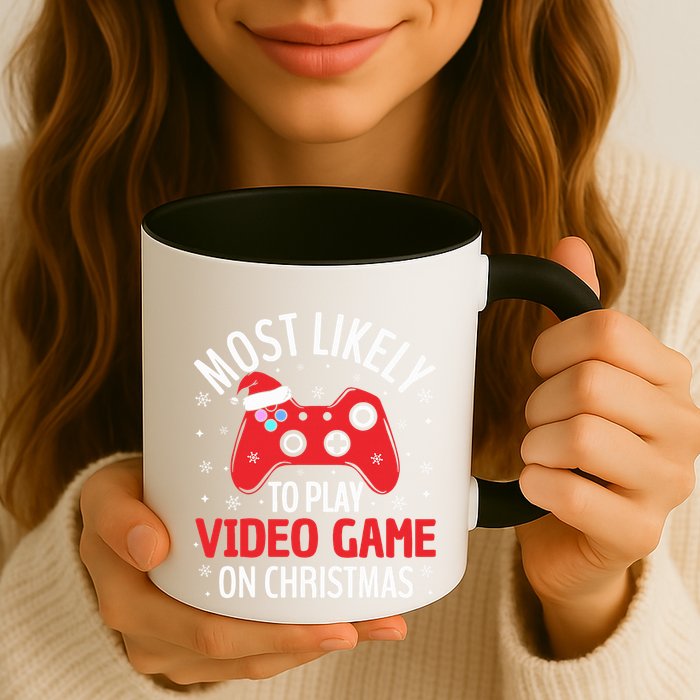 Most Likely To Play Video Game Christmas  Mug
