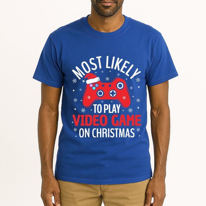 Most Likely To Play Video Game Christmas  Tall T-Shirt