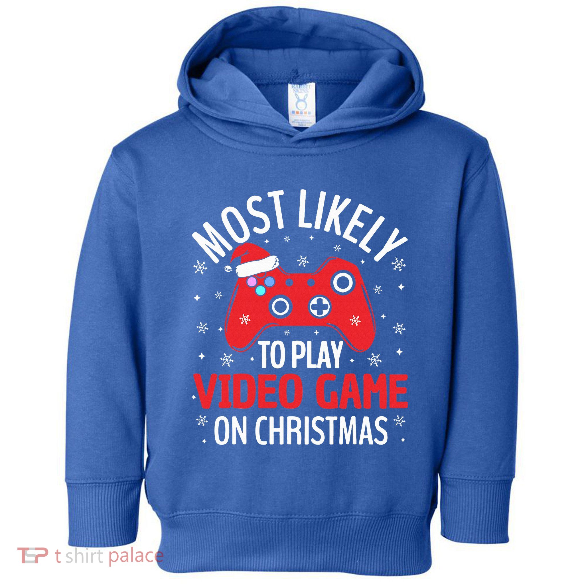 Most Likely To Play Video Game Christmas  Toddler Hoodie