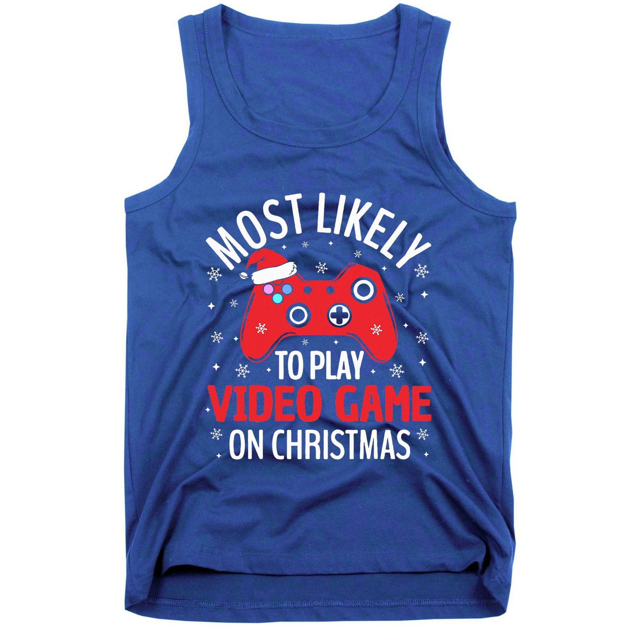 Most Likely To Play Video Game Christmas  Tank Top