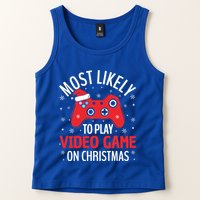 Most Likely To Play Video Game Christmas  Tank Top