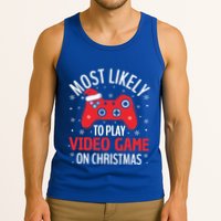 Most Likely To Play Video Game Christmas  Tank Top