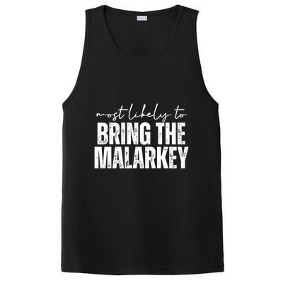 Most Likely To Bring The Malarkey St Patricks PosiCharge Competitor Tank