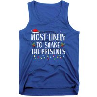 Most Likely To Shake The Presents Family Matching Christmas  Tank Top