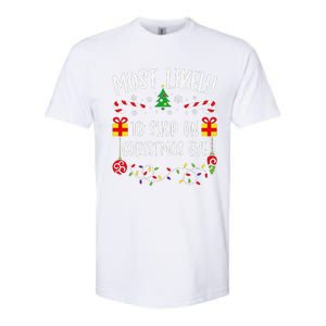 Most Likely To Shop On Christmas Eve Funny Christmas Family Matching Cute Chri Softstyle CVC T-Shirt