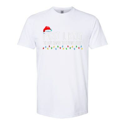 Most Likely To Ask Santa To Define Good Christmas Matching Softstyle® CVC T-Shirt