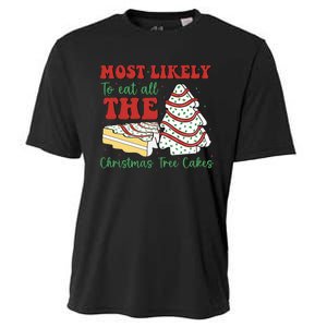 Most Likely To Eat All The Christmas Tree Cakes Debbie Cooling Performance Crew T-Shirt