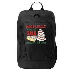 Most Likely To Eat All The Christmas Tree Cakes Debbie City Backpack