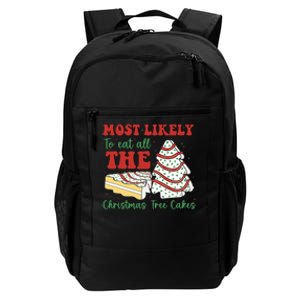 Most Likely To Eat All The Christmas Tree Cakes Debbie Daily Commute Backpack