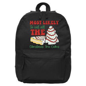 Most Likely To Eat All The Christmas Tree Cakes Debbie 16 in Basic Backpack