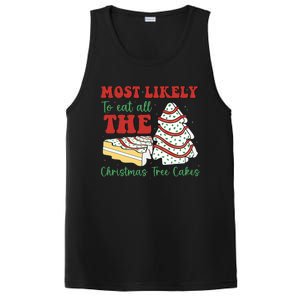 Most Likely To Eat All The Christmas Tree Cakes Debbie PosiCharge Competitor Tank