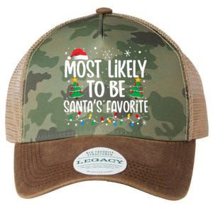 Most Likely To Be SantaS Favorite Family Christmas Matching Legacy Tie Dye Trucker Hat