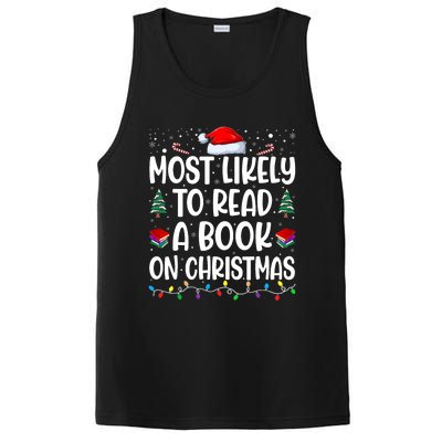 Most Likely To Read A Book On Christmas Matching Family PosiCharge Competitor Tank