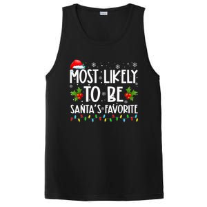 Most Likely To Be SantaS Favorite Matching Family Christmas Gift PosiCharge Competitor Tank