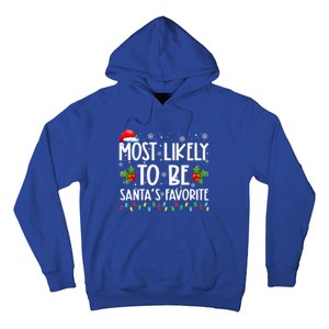 Most Likely To Be SantaS Favorite Matching Family Christmas Gift Hoodie