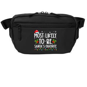 Most Likely To Be SantaS Favorite Matching Family Christmas Gift Crossbody Pack