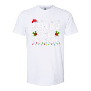 Most Likely To Be SantaS Favorite Matching Family Christmas Gift Softstyle CVC T-Shirt