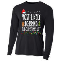 Most Likely To Bring The Christmas Joy Matching Family Cooling Performance Long Sleeve Crew