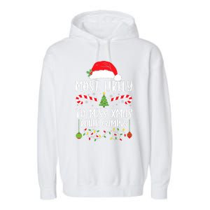 Most Likely To Miss Xmas While Gaming Christmas Matching Garment-Dyed Fleece Hoodie