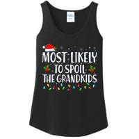 Most Likely To Spoil The Grand Funny Christmas Grandma Ladies Essential Tank