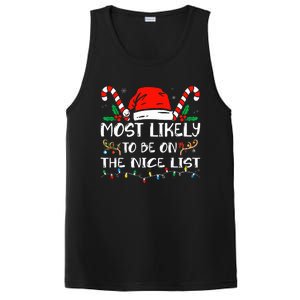 Most Likely To Be On The Nice List Xmas Family  PosiCharge Competitor Tank