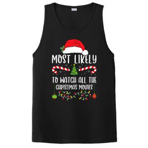 Most Likely To Watch All The Christmas Movies Xmas Matching PosiCharge Competitor Tank