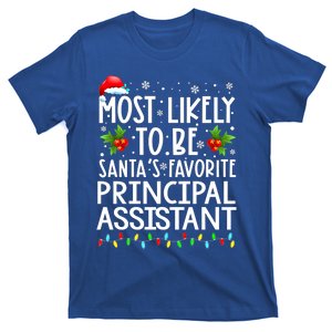 Most Likely To Be Santa's Favorite Principal Assistant Great Gift T-Shirt