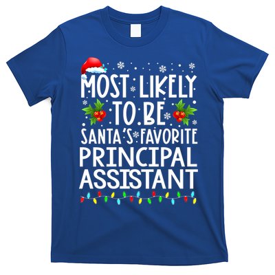 Most Likely To Be Santa's Favorite Principal Assistant Great Gift T-Shirt