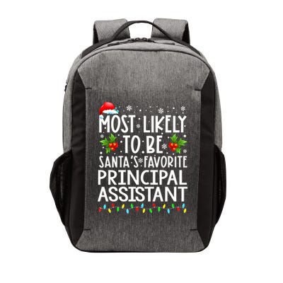 Most Likely To Be Santa's Favorite Principal Assistant Great Gift Vector Backpack