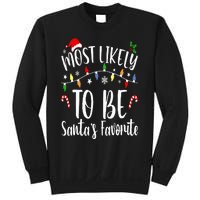 Most Likely To Be Santa's Favorite Christmas Family Matching Sweatshirt