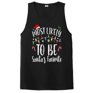 Most Likely To Be Santa's Favorite Christmas Family Matching PosiCharge Competitor Tank