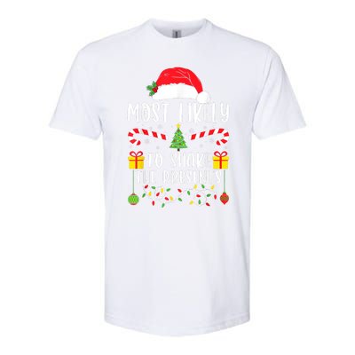 Most Likely To Shake The Presents Funny Family Christmas Softstyle CVC T-Shirt