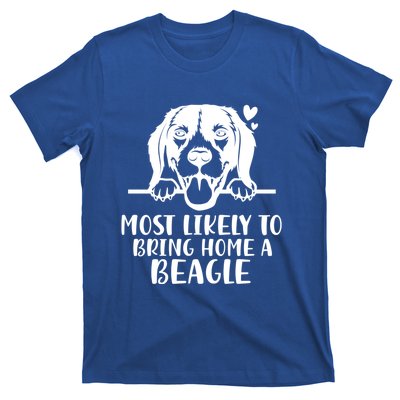 Most Likely To Bring Home A Dog Beagle For Christmas Gift T-Shirt