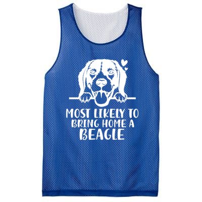 Most Likely To Bring Home A Dog Beagle For Christmas Gift Mesh Reversible Basketball Jersey Tank