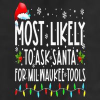 Most Likely To Ask Santa For Milwaukee Tools Christmas Xmas Adult Drive Performance Visor