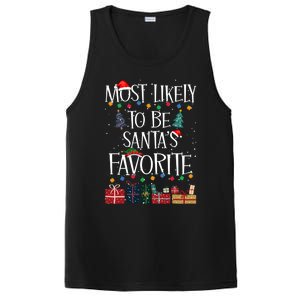 Most Likely To Be Santa’S Favorite Xmas Pajama Gift PosiCharge Competitor Tank