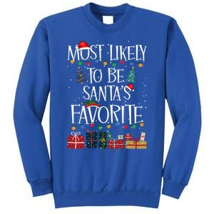 Most Likely To Be Santa’S Favorite Xmas Pajama Gift Sweatshirt