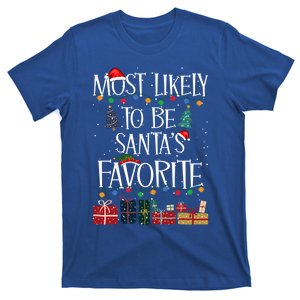 Most Likely To Be Santa’S Favorite Xmas Pajama Gift T-Shirt