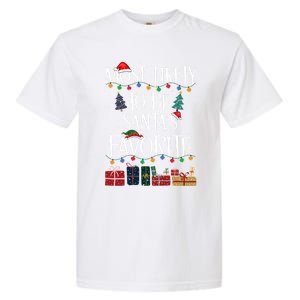 Most Likely To Be Santa’S Favorite Xmas Pajama Gift Garment-Dyed Heavyweight T-Shirt